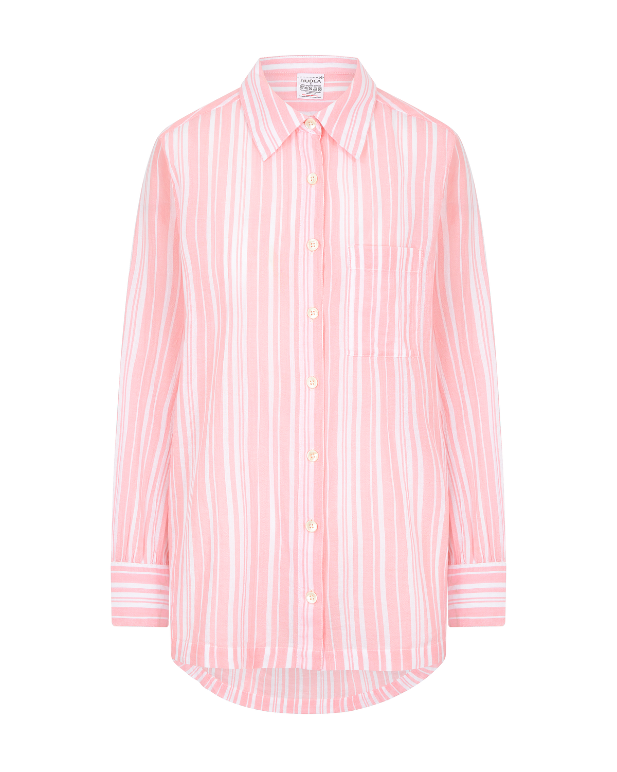 Midi Shirt / Pink Stripe