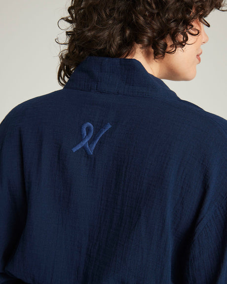 Belted Robe / Navy