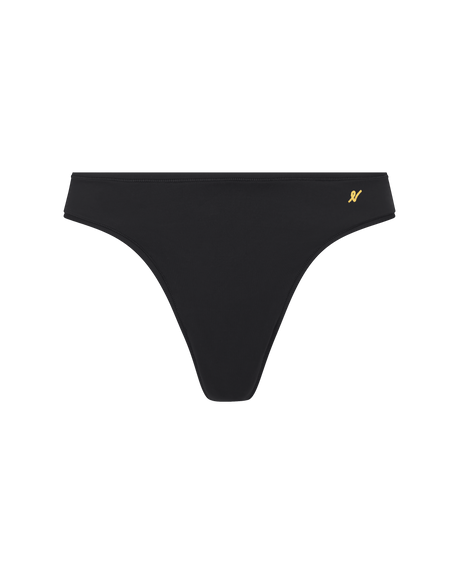 Stretch Dipped Thong / Black
