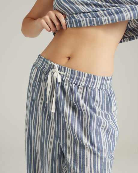 Pantaloni classici / a righe blu navy