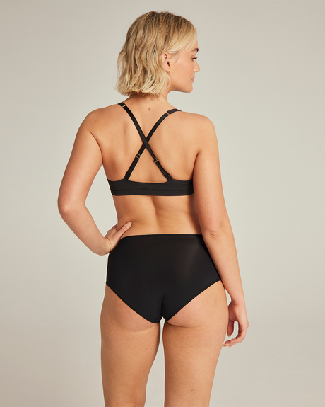 Scoop Neck Bralette / Black