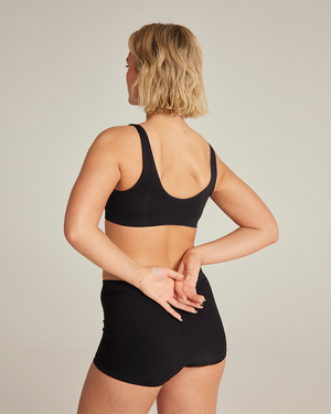 Crop Top 2 Pack / Black & Beige