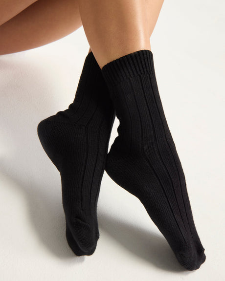 Lot de 2 paires de chaussettes / Sauge et Noir