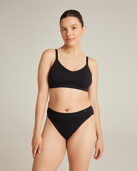 Bralette 2 Pack / Black & Beige