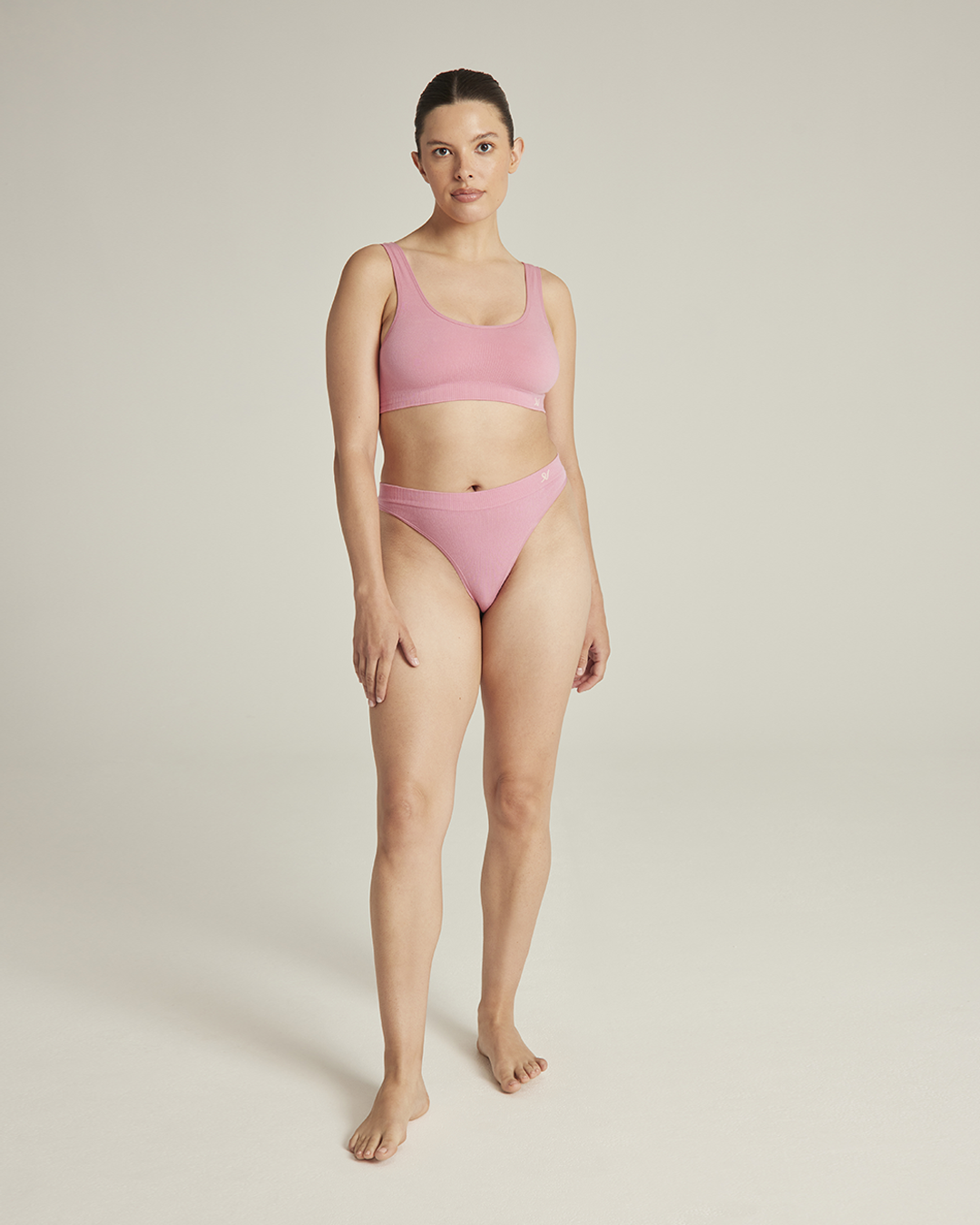 Seamless Crop Top / Pink