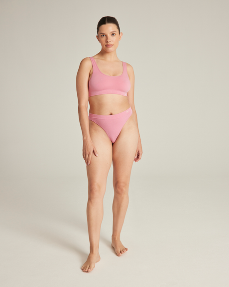 Seamless Crop Top / Pink
