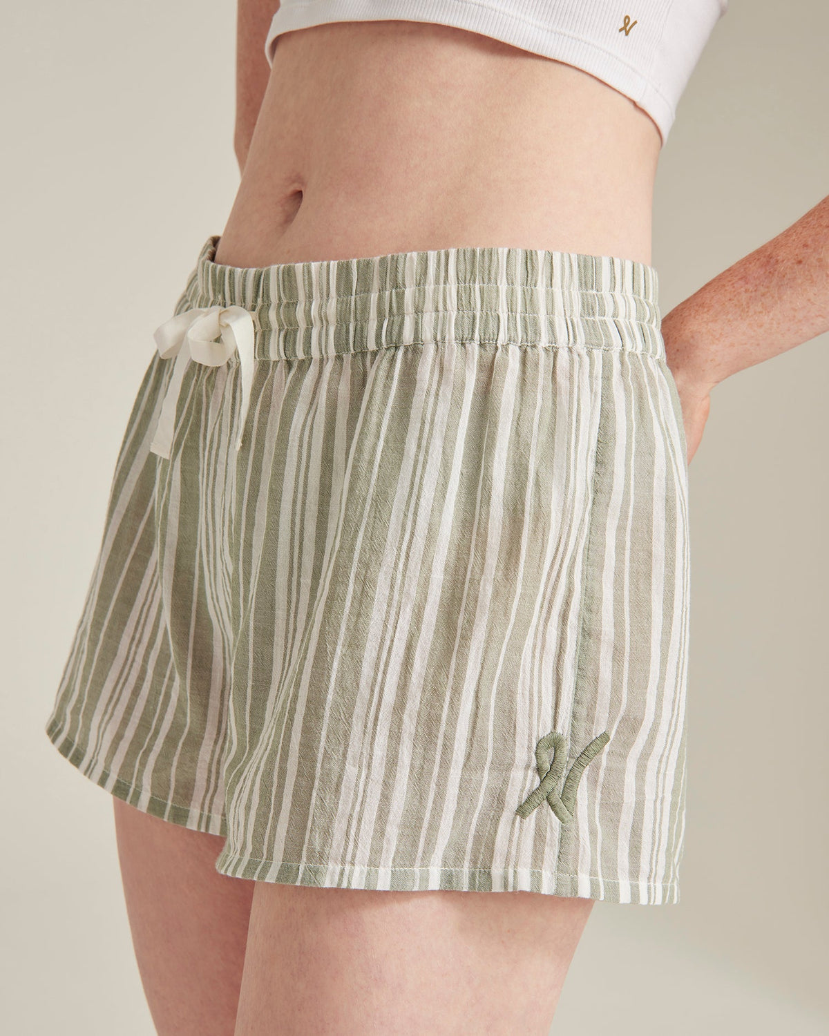 Classic Boxer / Sage Stripe