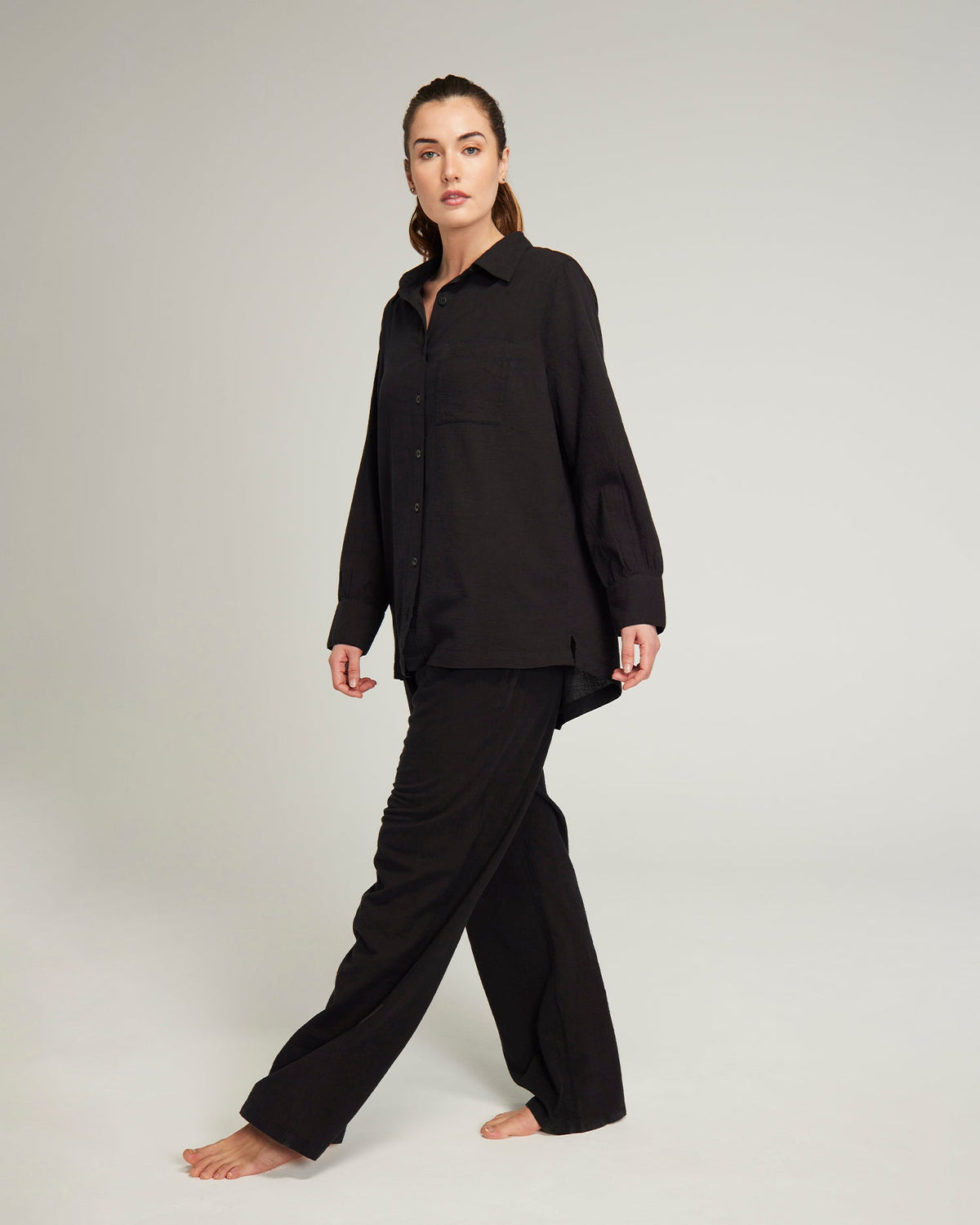 Chemise mi-longue / Noire
