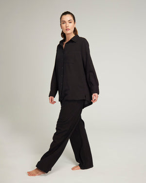 Chemise mi-longue / Noire