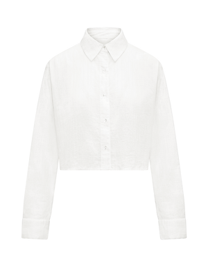 Cropped Shirt / White