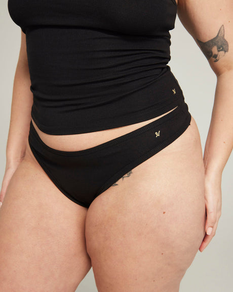 Dipped Thong 3 Pack / Black