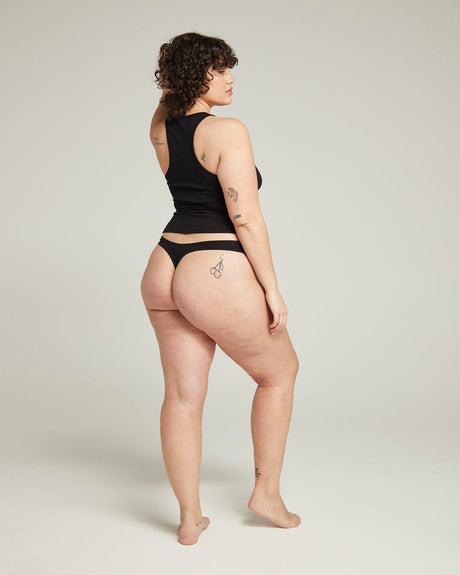 Dipped Thong 3 Pack / Black