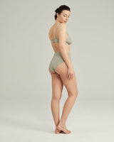 Stretch High Waisted Brief / Sage
