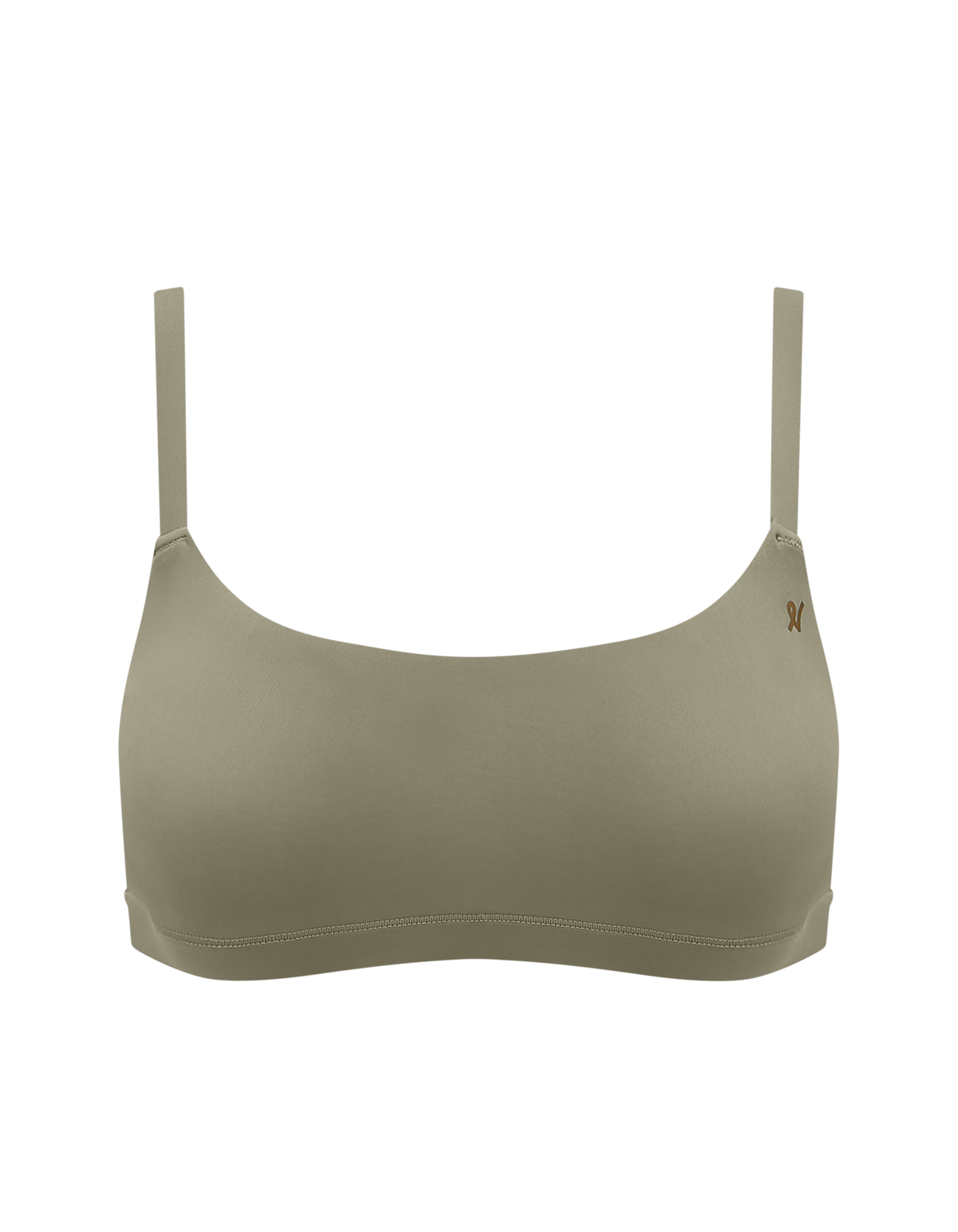 Scoop Neck Bralette / Sage