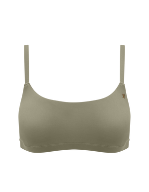 Scoop Neck Bralette / Sage