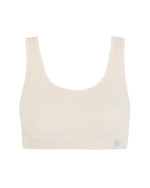 Seamless Crop Top / White