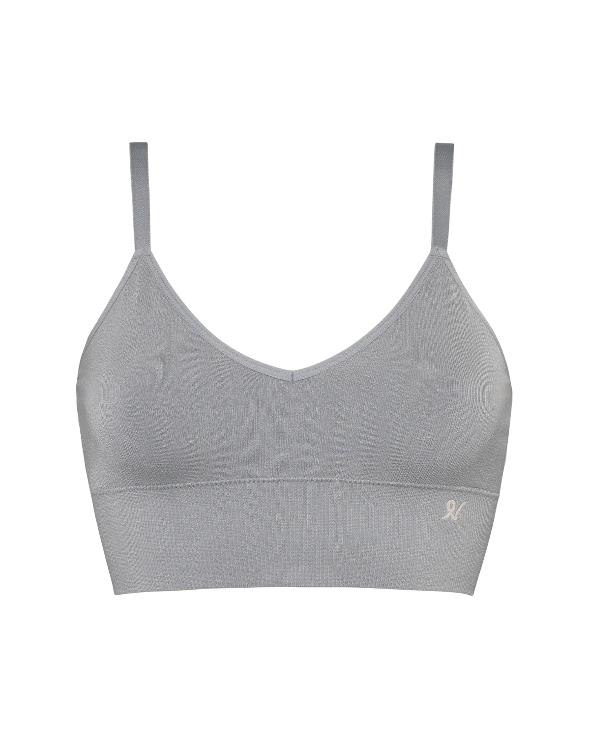 Seamless Bralette 2 Pack / White & Grey
