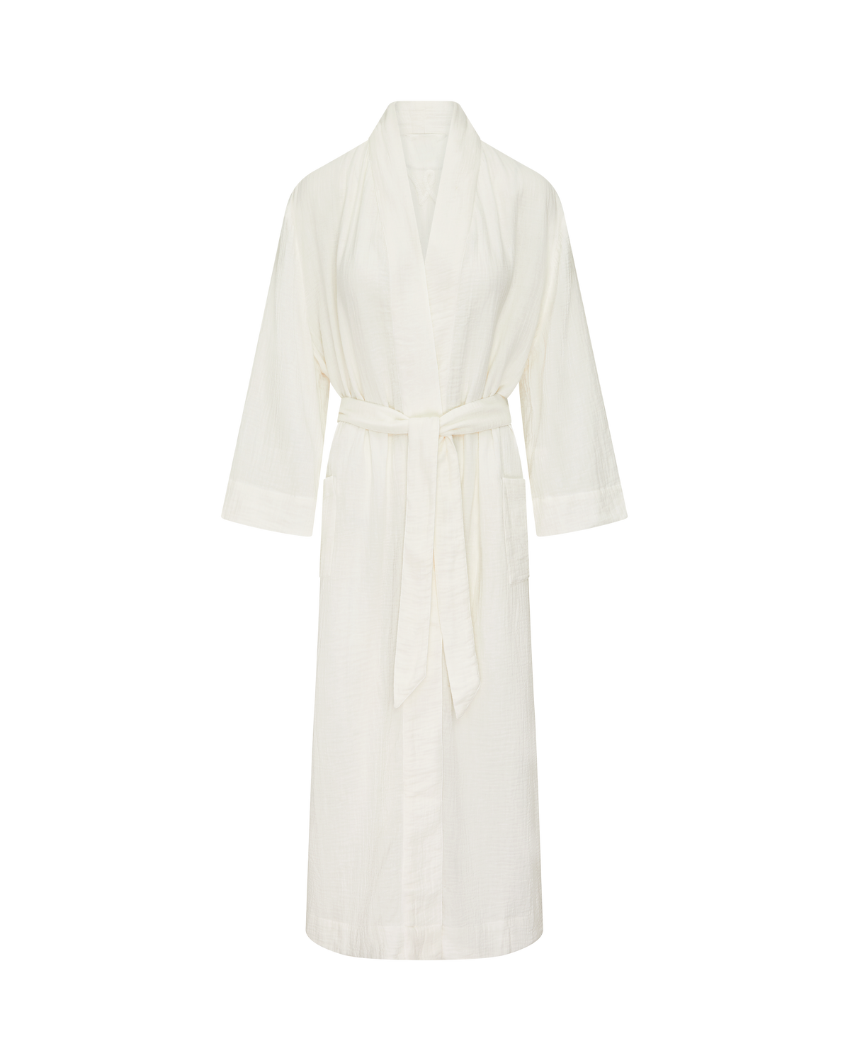 Belted Robe  / White