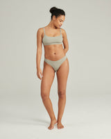 Scoop Neck Bralette / Sage