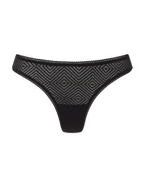 String minimaliste / Noir