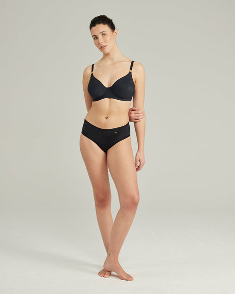 Stretch Full Cover Bra / Black