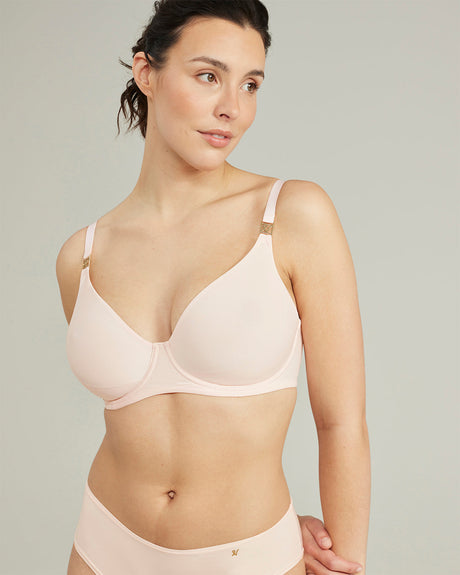 Stretch Full Cover Bra / Pink