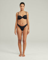 Soutien-gorge t-shirt extensible / Noir