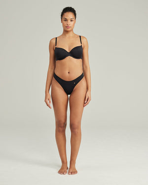 Soutien-gorge t-shirt extensible / Noir