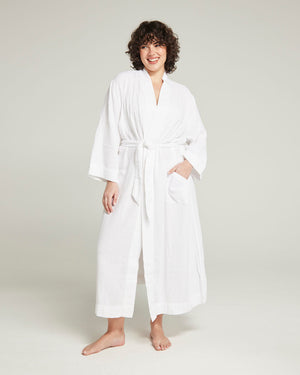 Belted Robe  / White