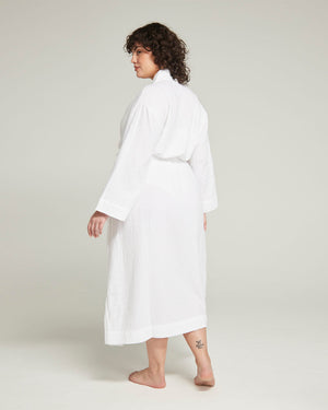Belted Robe  / White