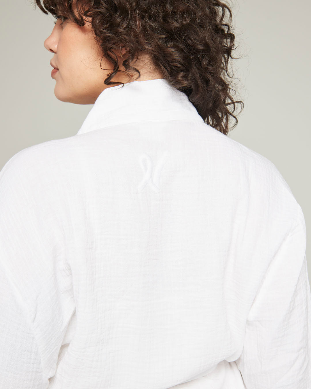 Belted Robe  / White