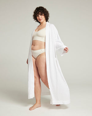 Belted Robe  / White