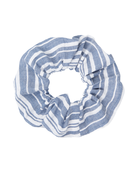 Scrunchie / Strisce blu navy